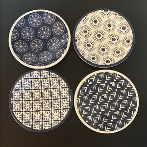Artisan De Luxe Home Set of Four Melamine small plates